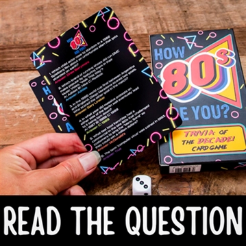 How 80's Are You? 80s Trivia Card Game