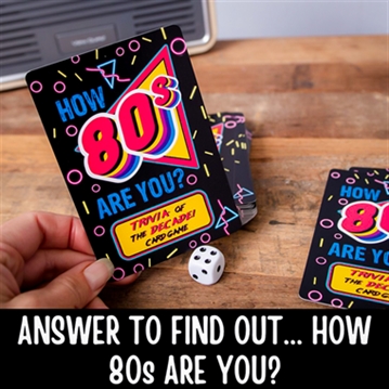 How 80's Are You? 80s Trivia Card Game
