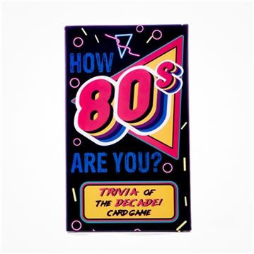 How 80's Are You? 80s Trivia Card Game
