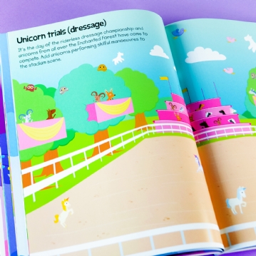 Horses and Unicorn Sticker Book Fun