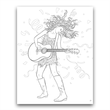 SUPER FAN-tastic Taylor Swift Coloring & Activity Book (100% Unofficial)
