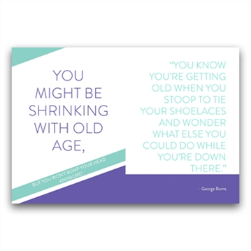 50th Fun Age Quote Pocket Book - Older (Possibly Wiser)