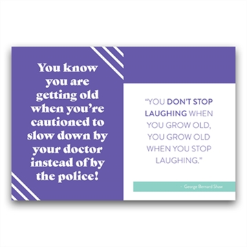 50th Fun Age Quote Pocket Book - Older (Possibly Wiser)