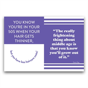 50th Fun Age Quote Pocket Book - Older (Possibly Wiser)