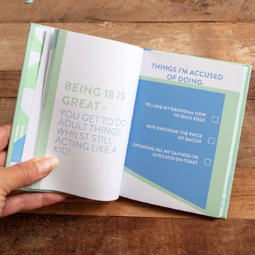 18th Fun Age Quote Pocket Book - Apparently an Adult Now