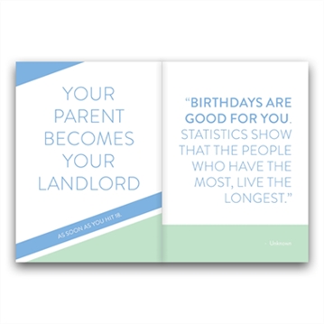 18th Fun Age Quote Pocket Book - Apparently an Adult Now