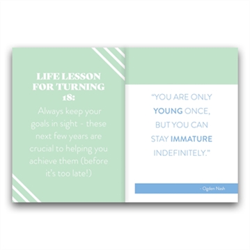 18th Fun Age Quote Pocket Book - Apparently an Adult Now