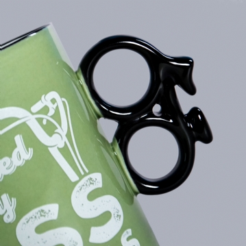 Powered By Ass Not Gas - Bike Mug