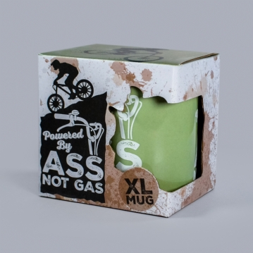 Powered By Ass Not Gas - Bike Mug