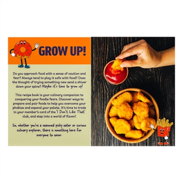 Grow Up! Picky Eater Recipes Book