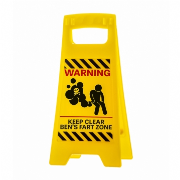 Personalised Desk Warning Sign