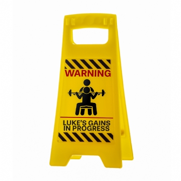 Personalised Desk Warning Sign