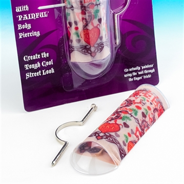 Willy Tattoo Sleeve with Joke Piercing