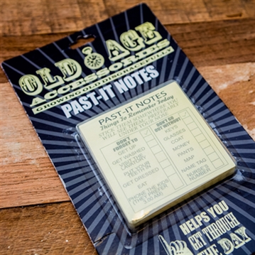 Old Age Past-It Notes