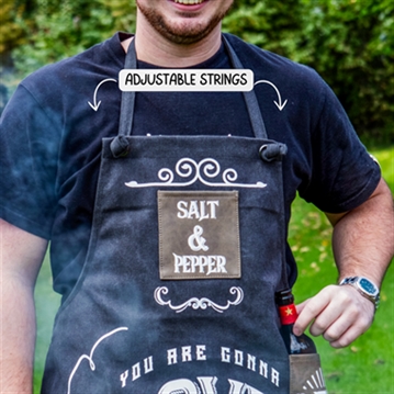 Man's Love My Meat Canvas Apron