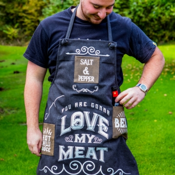 Love My Meat BBQ Cooking Apron