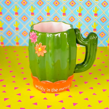 "Prickly in the Morning" Cactus Mug