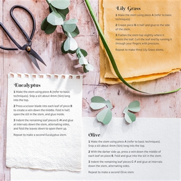 The Bouquet In A Book - Press-Out & Make