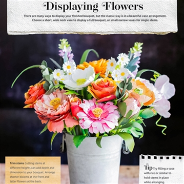 The Bouquet In A Book - Press-Out & Make