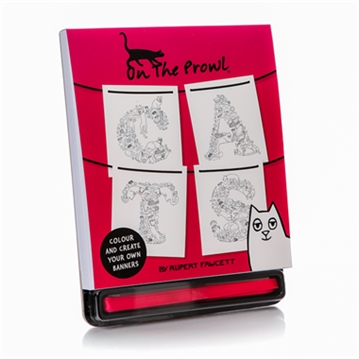 On the Prowl Cats - Colour & Create Your Own Banners