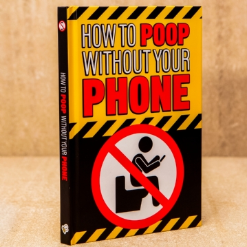 How to Poop without your Phone - Funny Toilet Book