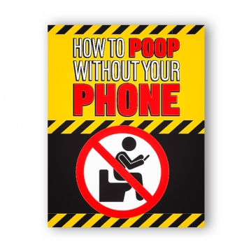 How to Poop without your Phone - Funny Toilet Book