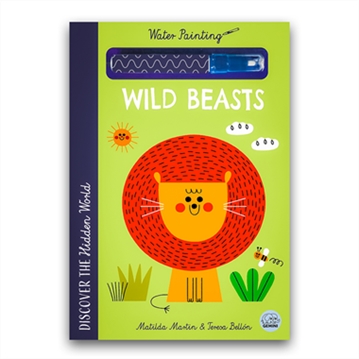 Discover the Hidden World - Water Painting Wild Beasts Book
