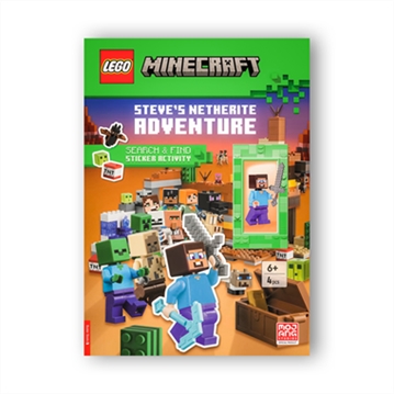 LEGO® Minecraft®: Steve’s Netherite Search & Find Sticker Activity Book
