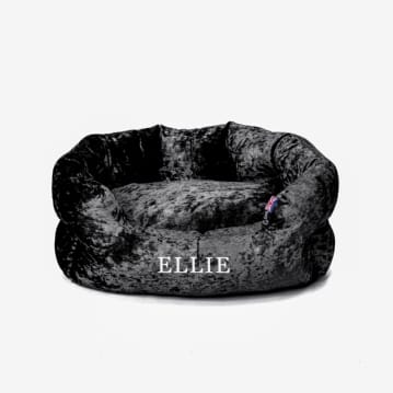 Personalised Crushed Velvet Dog Bed Find Me A Gift