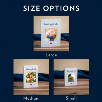 Personalised "Mummy & Me" LEGO Brick Photo Upload Blocks