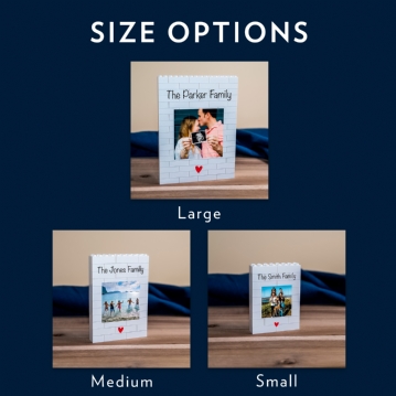 Personalised "The Family" LEGO Brick Photo Upload Blocks