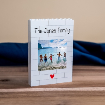 Personalised "The Family" LEGO Brick Photo Upload Blocks