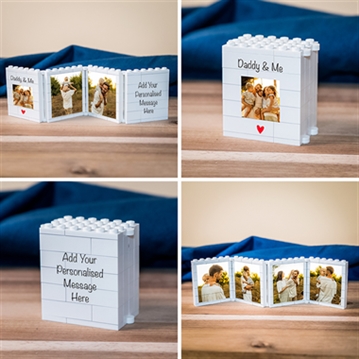 Personalised Fold-Out "Daddy & Me" LEGO Brick Photo Albums