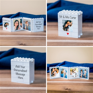 Personalised Fold-Out "Mr & Mrs" LEGO Brick Photo Albums
