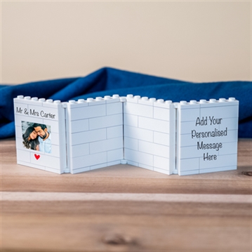 Personalised Fold-Out "Mr & Mrs" LEGO Brick Photo Albums