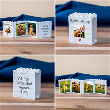 Personalised Fold-Out "The Family" LEGO Brick Photo Albums