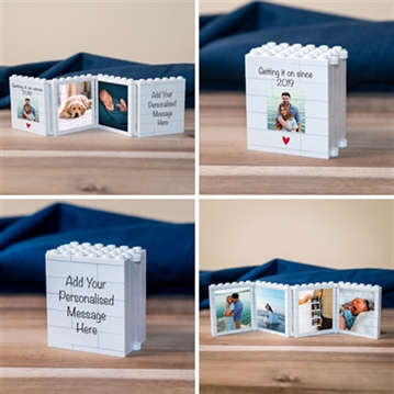 Personalised Fold-Out "Getting it On Ever Since" LEGO Brick Photo Albums