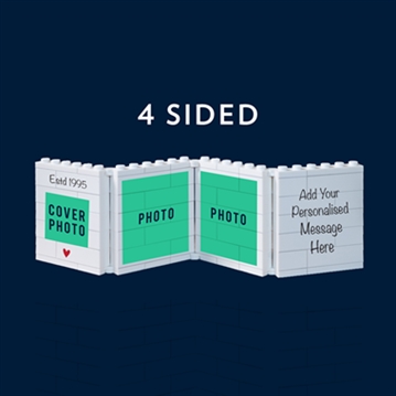 Personalised Fold-Out "Estd..." Birthday LEGO Brick Photo Albums