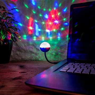 Disco store usb light