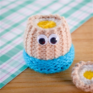 Handmade Knitted Boiled Egg