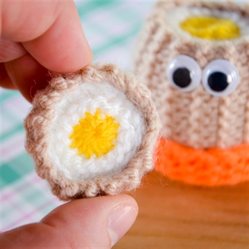 Handmade Knitted Boiled Egg