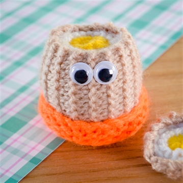 Handmade Knitted Boiled Egg