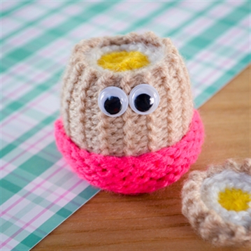 Handmade Knitted Boiled Egg