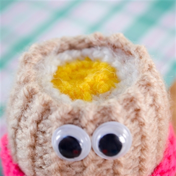 Handmade Knitted Boiled Egg