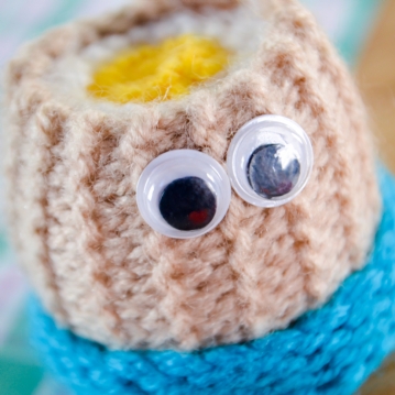 Handmade Knitted Boiled Egg