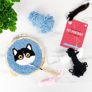 Cat Punch Needle Kit