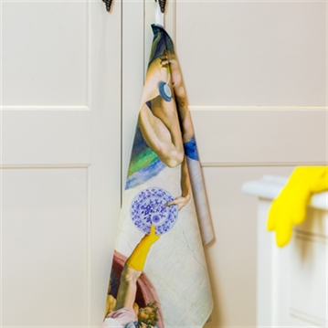 The Creation of Bubbles Tea Towel