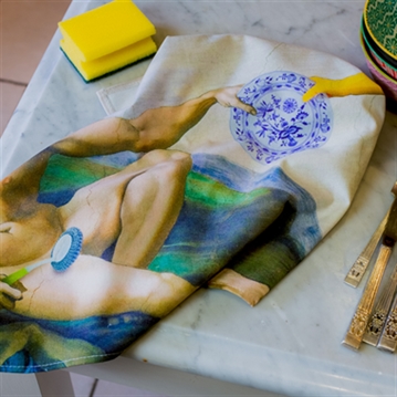 The Creation of Bubbles Tea Towel