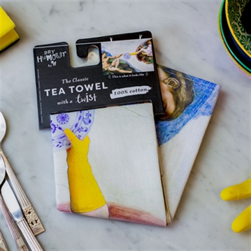 The Creation of Bubbles Tea Towel