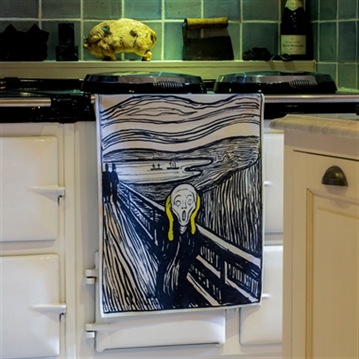 The After Dinner Scream Tea Towel